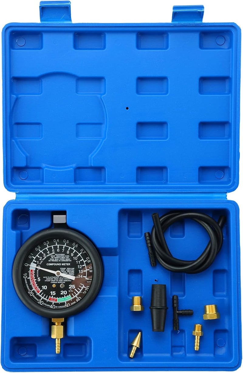 Acymner Vacuum and Fuel Pump Tester Gauge Kit | Gauge Leak Carburetor Pressure Diagnostics Tool Kit - Image 1